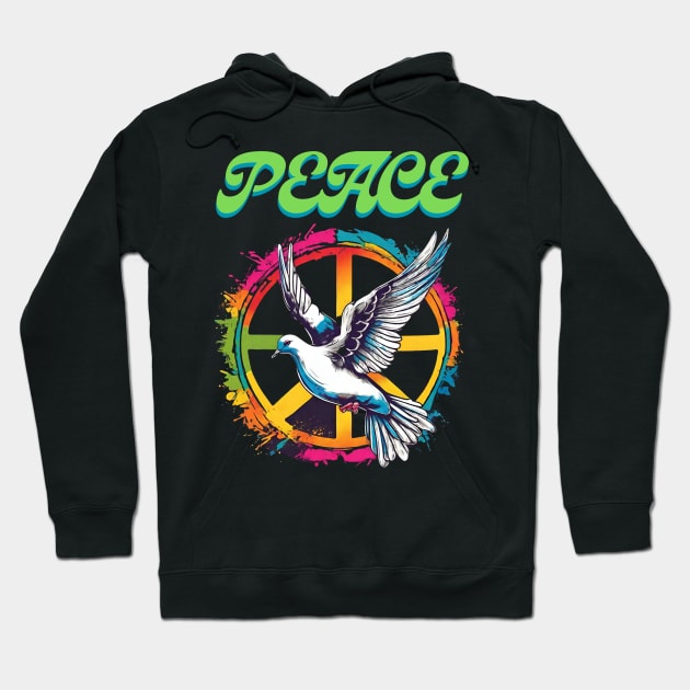 Give-peace-a-chance Hoodie by Jhontee